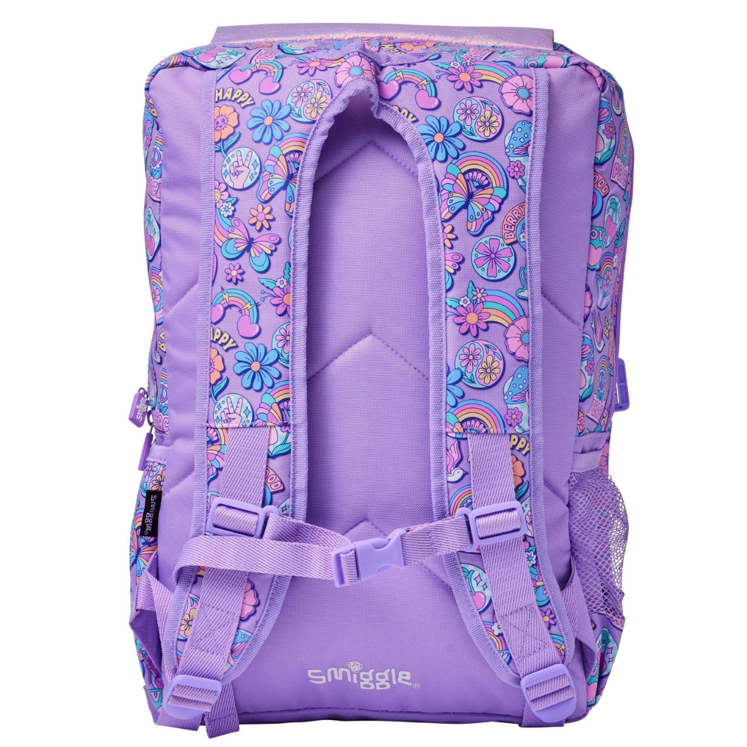 🦋 Smiggle Epic Adventures Foldover Attach Backpack – Butterfly Floral Edition | Ages 3+