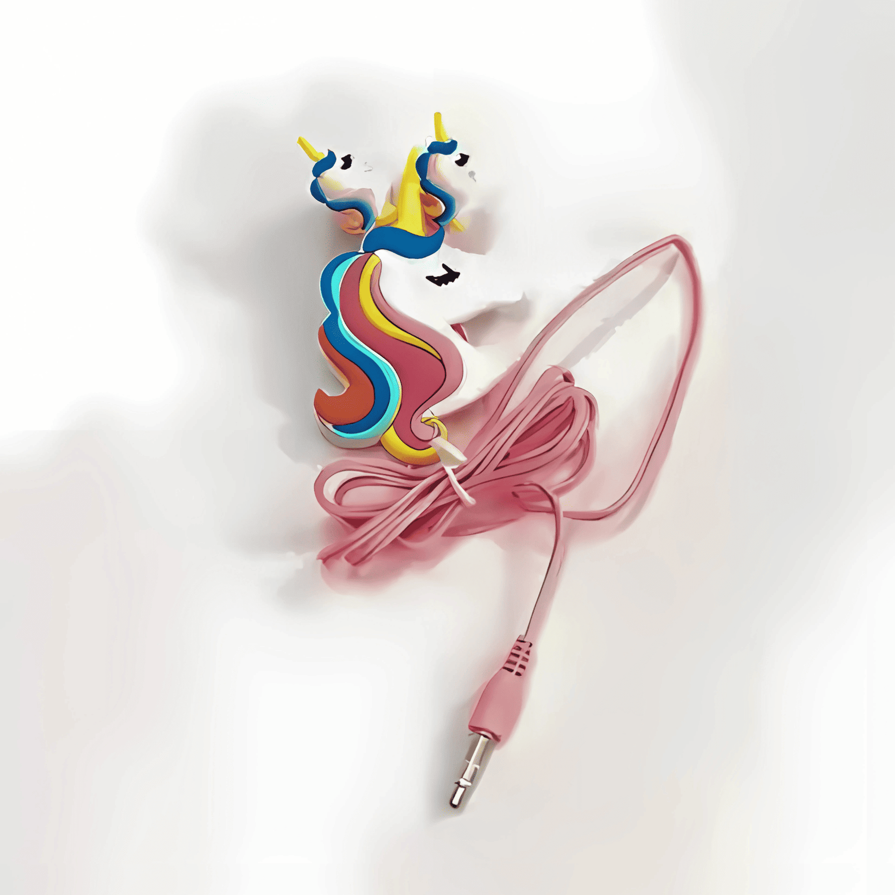 Unicorn Cartoon Wired Earphones – Stereo Sound for Kids & Toddlers