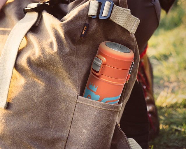 FlowSteady Bear Cub Bottle – 17oz Insulated Water Bottle for Kids