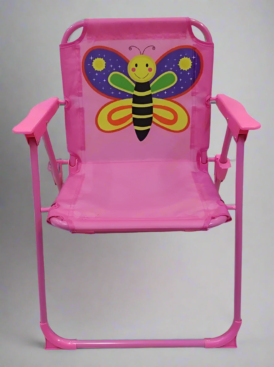 Kids Folding Chair with Cartoon Print – Lightweight & Portable Chair for Toddlers | Multipurpose Study, Feeding & Play Chair for Boys & Girls (Multiple Colors & Designs)