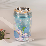 Transparent Plastic Water Bottle with Lid and Rope – 240ml - Pack of 1