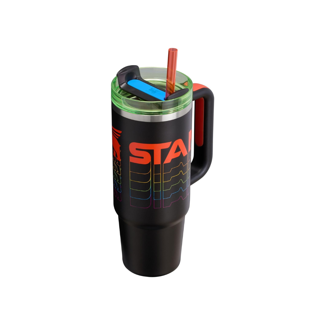 Stanley Reverb Quencher H2.0 FlowState™ Tumbler | 40 oz – Vivid Violet, Black, Frost, Azure