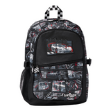 🖤🏎️ Smiggle® Sport Car Limitless Classic Attach Backpack | Approx. 17.8L | 42cm | 3Y+ 🚦💼