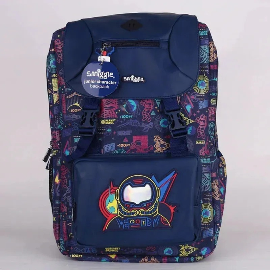 🚀 Smiggle “Limitless Explorer” Foldover Attach Backpack – Astronaut Galaxy Edition | 22L