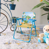 Kids Folding Chair with Cartoon Print – Lightweight & Portable Chair for Toddlers | Multipurpose Study, Feeding & Play Chair for Boys & Girls (Multiple Colors & Designs)