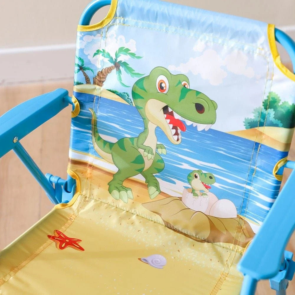 Kids Folding Chair with Cartoon Print – Lightweight & Portable Chair for Toddlers | Multipurpose Study, Feeding & Play Chair for Boys & Girls (Multiple Colors & Designs)