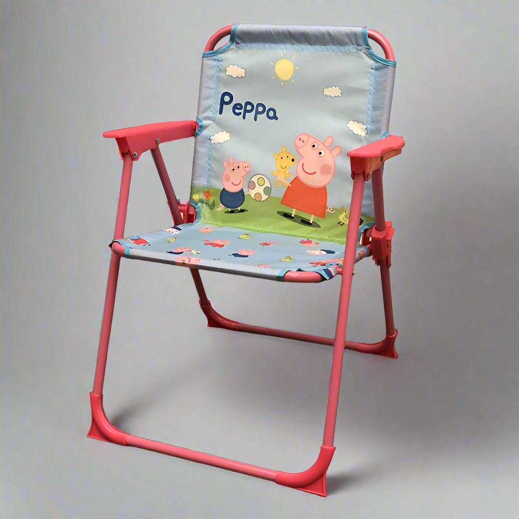 Kids Folding Chair with Cartoon Print – Lightweight & Portable Chair for Toddlers | Multipurpose Study, Feeding & Play Chair for Boys & Girls (Multiple Colors & Designs)