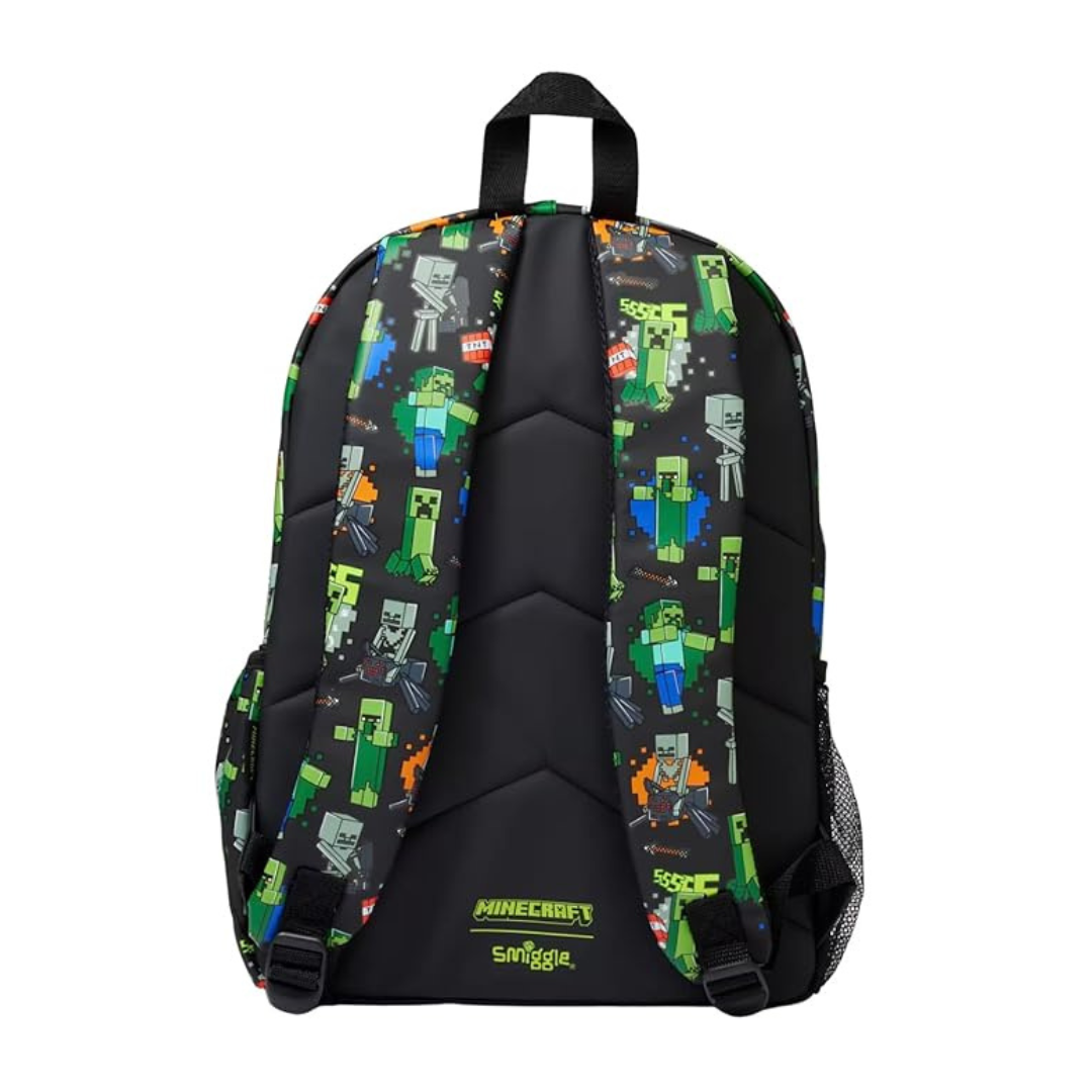🟩🛠️ Minecraft x Smiggle® Classic Backpack | Approx. 19.6L | 42cm | Limited Edition 🎒🌍