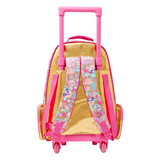 🎀✨ Smiggle All Stars Light & Roll Trolley Backpack – Gold & Pink Edition ✨🎀 | Approx. 18L