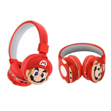 🎧 Super Mario Wireless Bluetooth Headset for Kids – Red & Blue Edition 🎮⭐