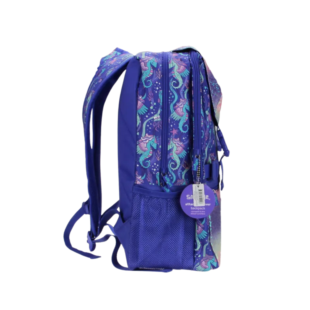 🦄 Smiggle “Seahorse Unicorn” Foldover Backpack – Limitless Collection | 22L
