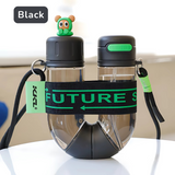 U-Shaped Dual Detachable Compartment Sports Water Bottle - 800ml(400ml each) - Pack of 1