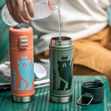FlowSteady Bear Cub Bottle – 17oz Insulated Water Bottle for Kids
