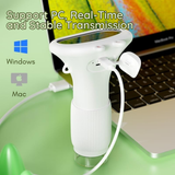 Portable Digital Microscope for Kids - 1000X Magnification, Adjustable LED Lights, and Built-in Storage