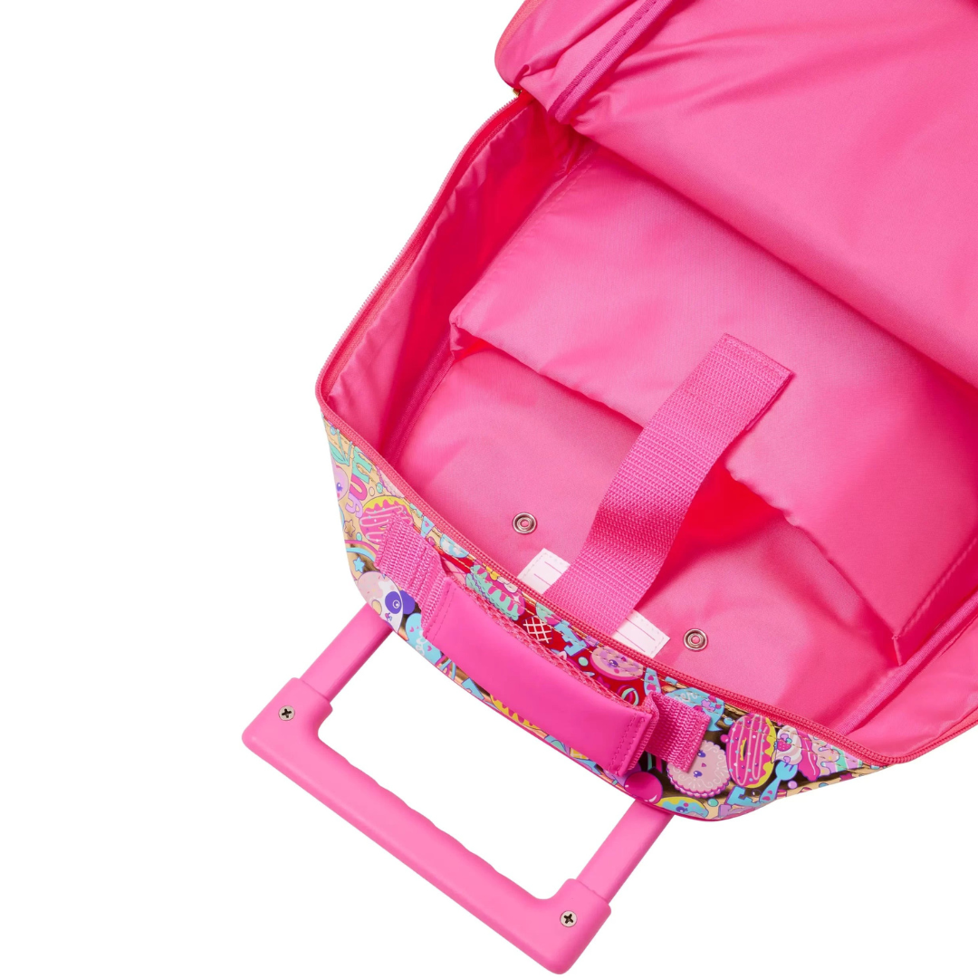 🎀✨ Smiggle All Stars Light & Roll Trolley Backpack – Gold & Pink Edition ✨🎀 | Approx. 18L