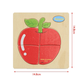 Cartoon Themed Wooden Puzzle Educational Toy For Pre-schooler