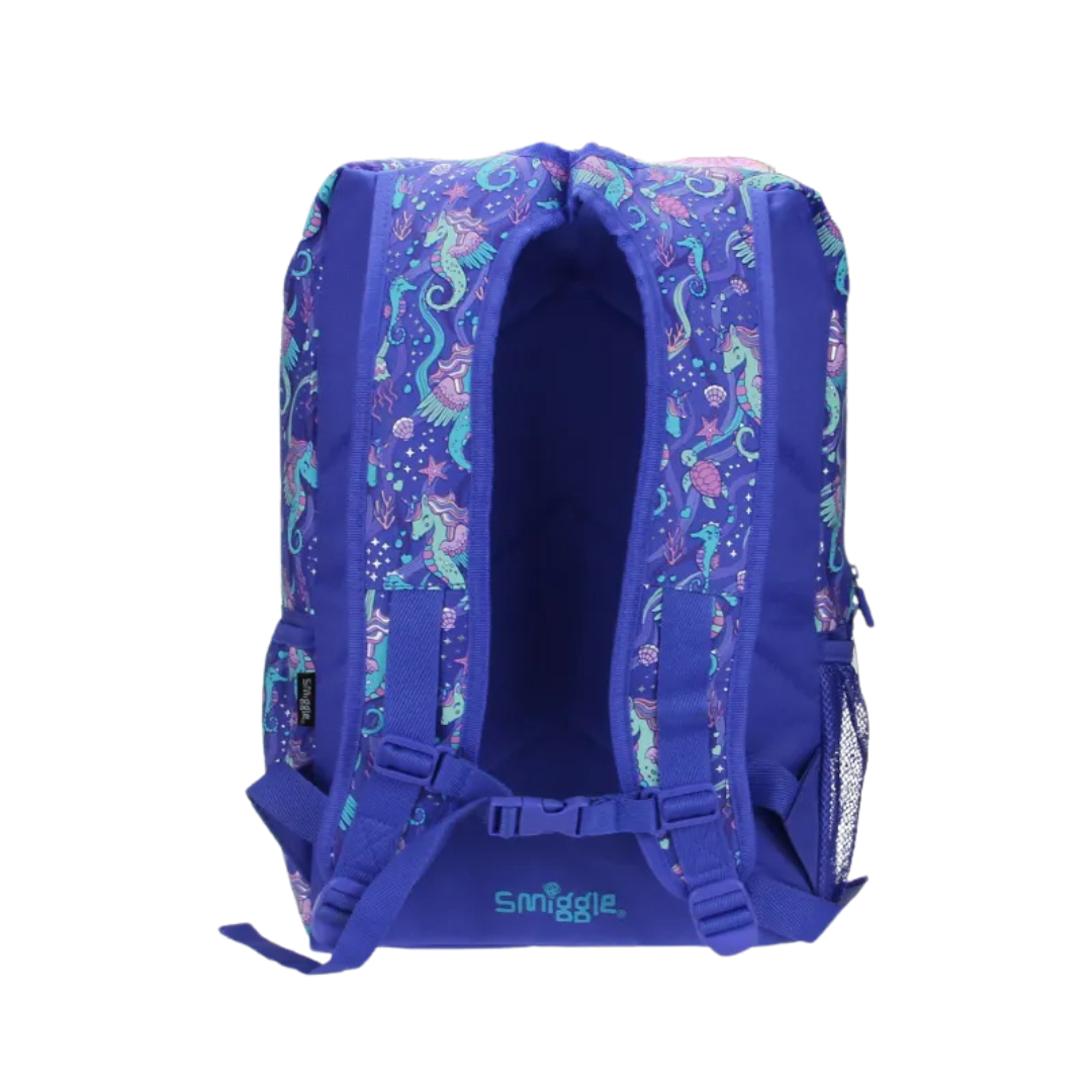 🦄 Smiggle “Seahorse Unicorn” Foldover Backpack – Limitless Collection | 22L