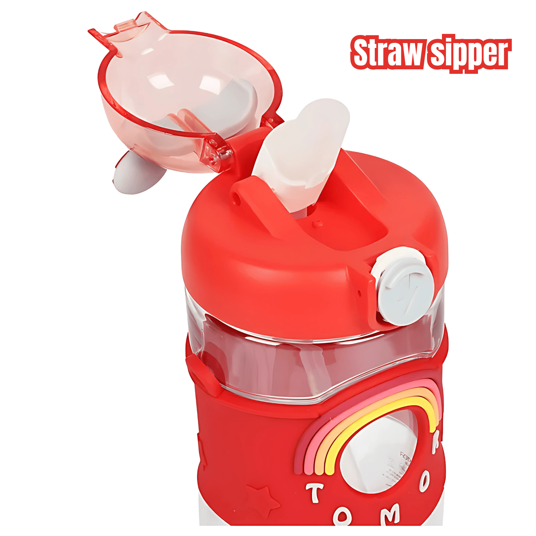 Kids Water Bottle with Straw – 480ml Capacity - Pack of 1