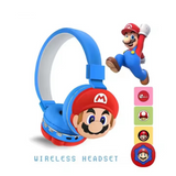 🎧 Super Mario Wireless Bluetooth Headset for Kids – Red & Blue Edition 🎮⭐