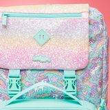 š¦āØ Smiggle āLimitless Explorerā Foldover Backpack | Teal Glitter Unicorn | 22L