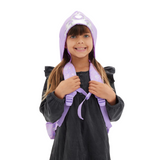 👑✨ Smiggle x Disney Junior Princess Hoodie Backpack – Lilac | Approx. 13.5L Capacity | 14.4 Inches | 3Y+