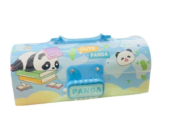 Stylish Password Lock Pencil Box for Kids – Multilayer Plastic Cartoon Pen Case (Unisex)