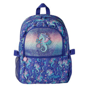 🌟 Smiggle Better Together Classic Attach Backpack - Purple Seahorse, 17.8L Capacity & Scented PVC Badge🦄
