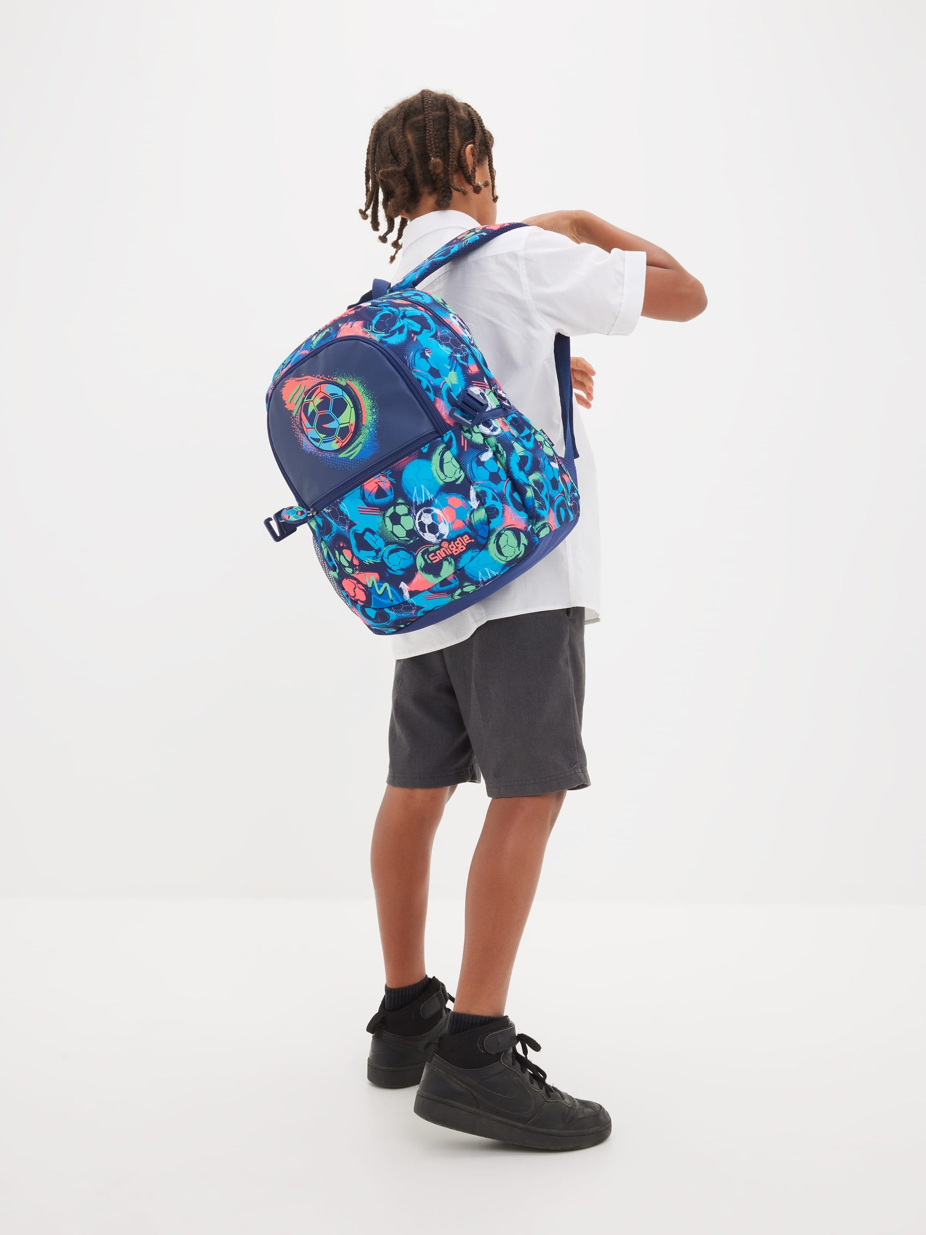 ⚽ Smiggle Limitless Classic Attach Backpack – Soccer Edition | 17.8L | 42cm