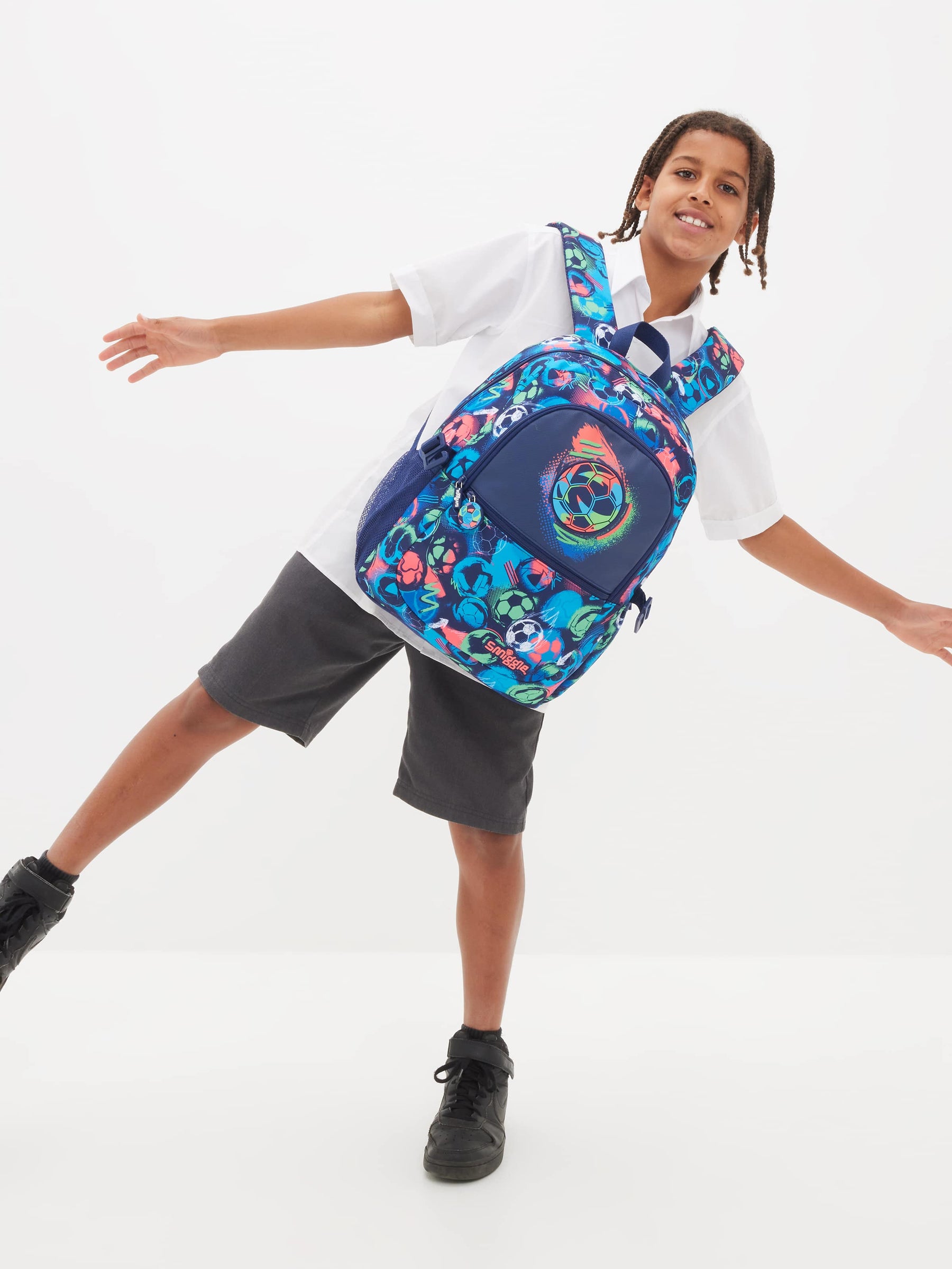 ⚽ Smiggle Limitless Classic Attach Backpack – Soccer Edition | 17.8L | 42cm