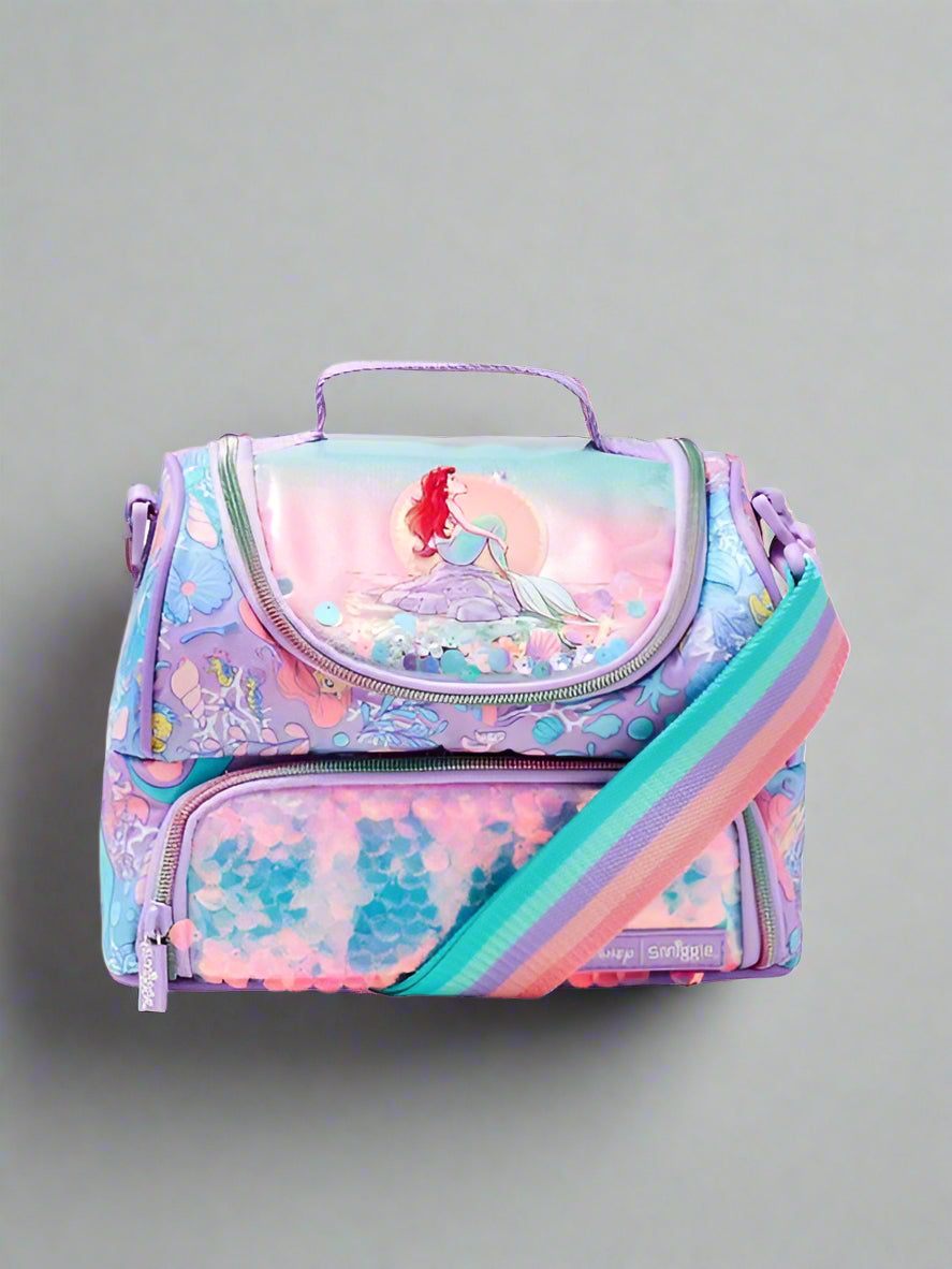 Smiggle Stylish Kids Lunch Box Bag | Double Layer, Insulated & Leakproof Tiffin for Boys & Girls | Cartoon Printed Lunch Carrier (Spiderman, Barbie, Hello Kitty, Marvel, Minecraft, Unicorn)