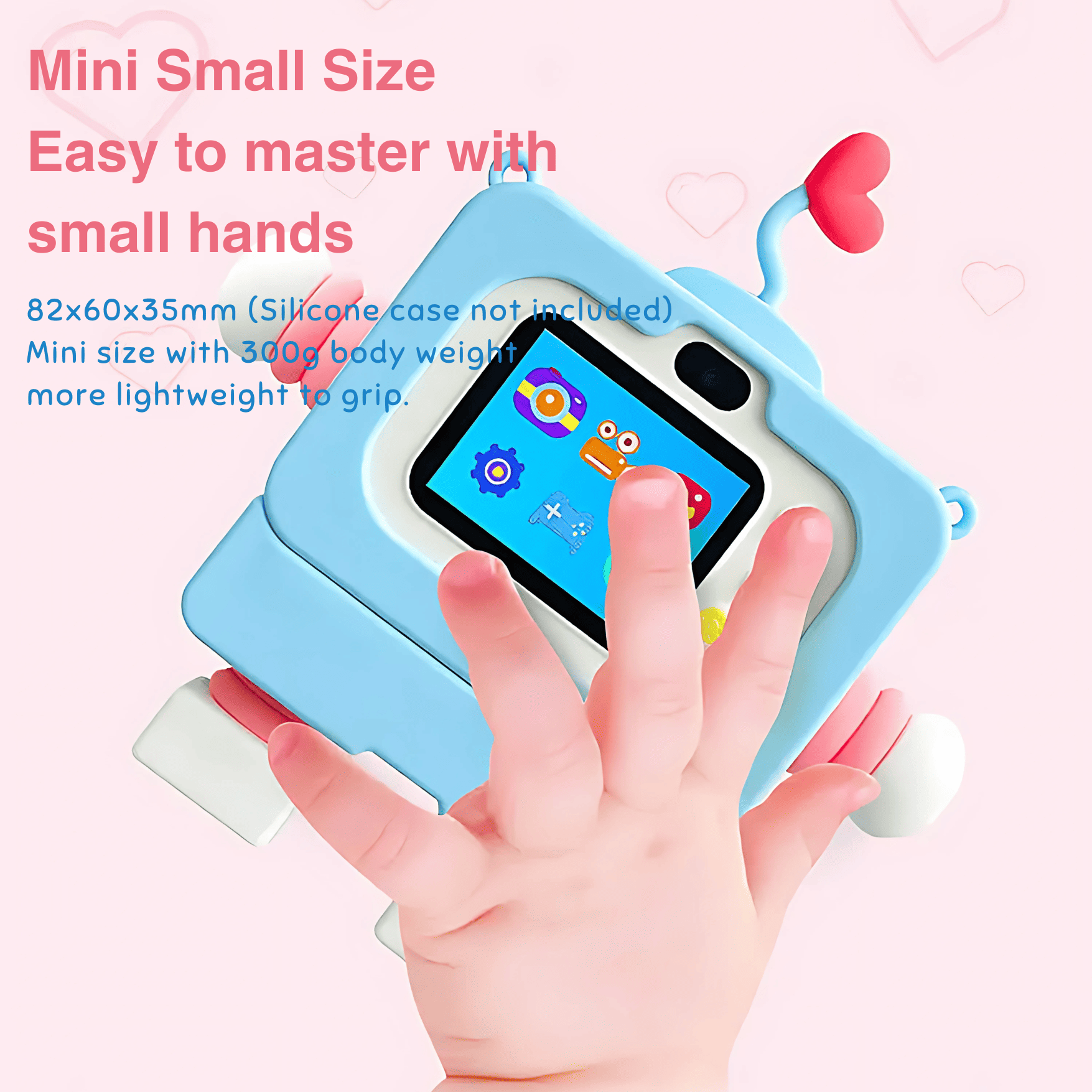 Children's Camera with LED Flashlight, Recording Function & Waterproof Lens – 720P HD, 2.0" TFT LCD Screen