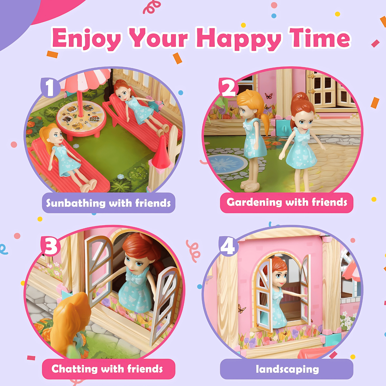 🏰 Doll Mansion – DIY My Dream House (234 Pcs Building Block Kit)