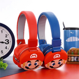 🎧 Super Mario Wireless Bluetooth Headset for Kids – Red & Blue Edition 🎮⭐