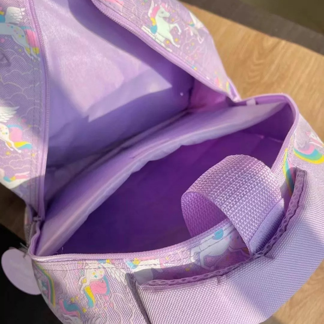 🎒🦄 Smiggle® Heart Shape Unicorn Classic Backpack | Approx. 17L | 17.5 Inches | 3Y+ 💖🌈