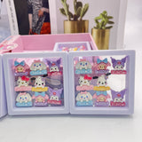 Panda and Kuromi and Capybara Charms | Kuromi & Goth Vibes Hair Accessories Set | Kawaii Bunny & Ice Cream Resin Charms Set