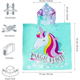 Kids' Hooded Bath & Beach Towel – Soft & Absorbent | Multi-Character