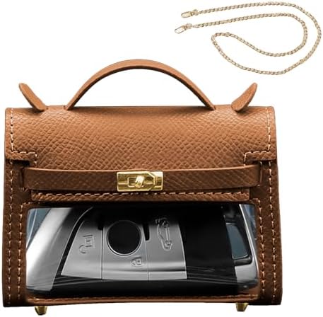 Mini Leather Essentials – House-Style AirPods Case & Multi-Use Bag for Keys & Makeup