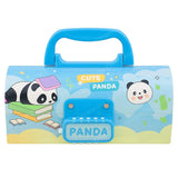 Stylish Password Lock Pencil Box for Kids – Multilayer Plastic Cartoon Pen Case (Unisex)