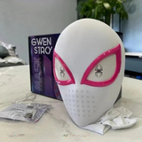 SpiderVision Luxe Mask | White Color | Spider-Man Mask with Moving Eyes for Realistic Cosplay