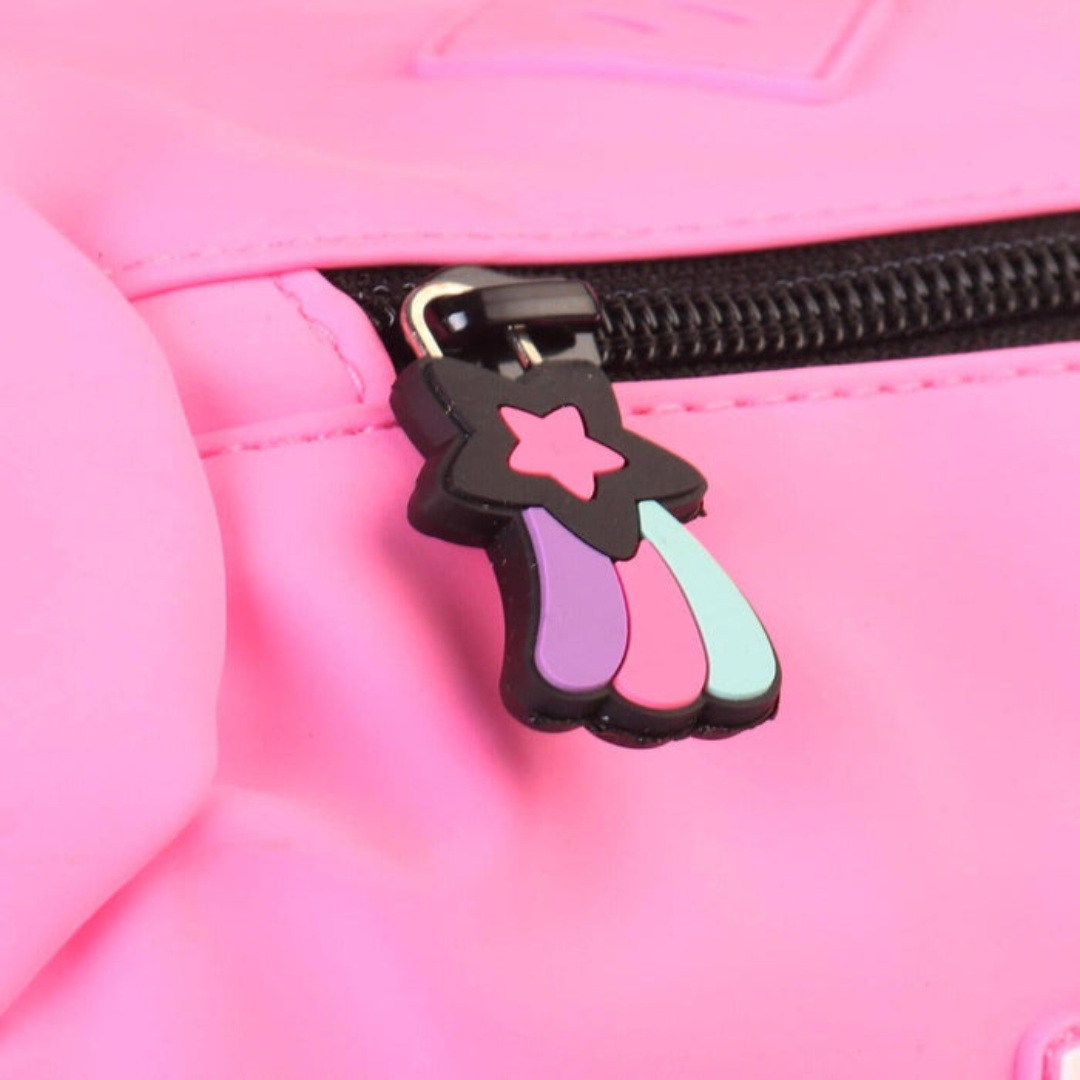 🌈 Smiggle “Limitless Explorer” Foldover Attach Backpack – Pink Cat Galaxy Edition | 22L