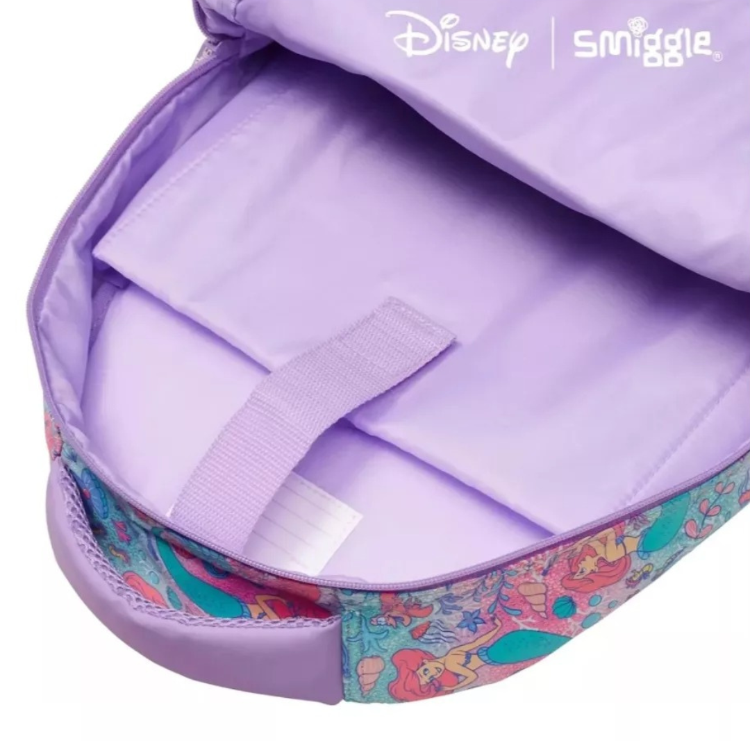👑✨ Smiggle® Limitless Classic Attach Backpack – Disney Princess | Approx. 17.8L | 42cm | 3Y+ 🏰💖