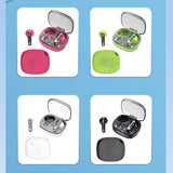 LY80 Wireless Bluetooth Earbuds | HiFi Stereo Sound, ENC Noise Cancellation, Fast Charging, IP7 Waterproof, Touch Control, Transparent Design with Mic