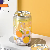 Transparent Plastic Water Bottle with Lid and Rope – 240ml - Pack of 1