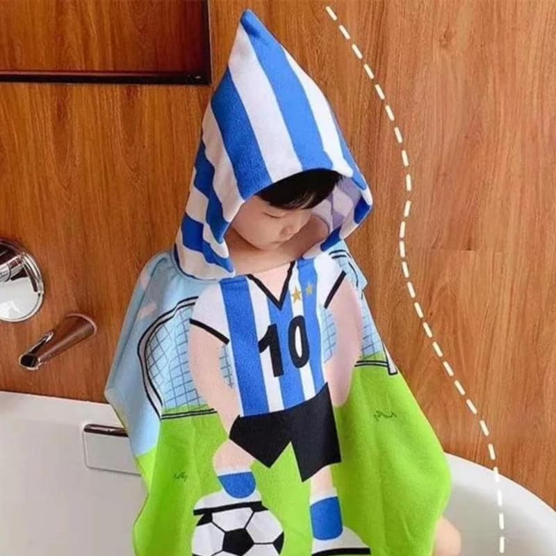 Kids' Hooded Bath & Beach Towel – Soft & Absorbent | Multi-Character