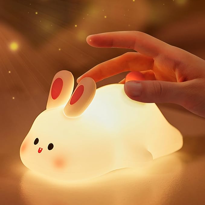 Cute Silicone Rechargeable Lamp for Kids Room