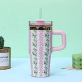 14Oz Stainless Steel Water Cup with Handle – Portable & Insulated