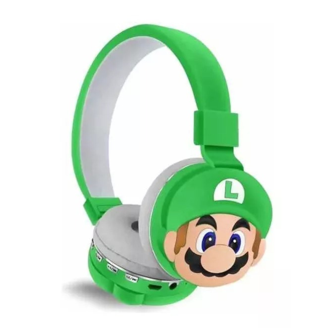 🎧 Super Mario Wireless Bluetooth Headset for Kids – Red & Blue Edition 🎮⭐