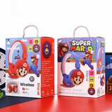 🎧 Super Mario Wireless Bluetooth Headset for Kids – Red & Blue Edition 🎮⭐
