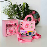 Cartoon Themed Printed Design Stylish Sling Bag for Girls with Handle