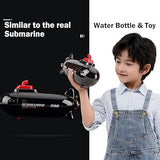 Submarine Shaped Water Bottle with Straw – 380ml - Pack of 1